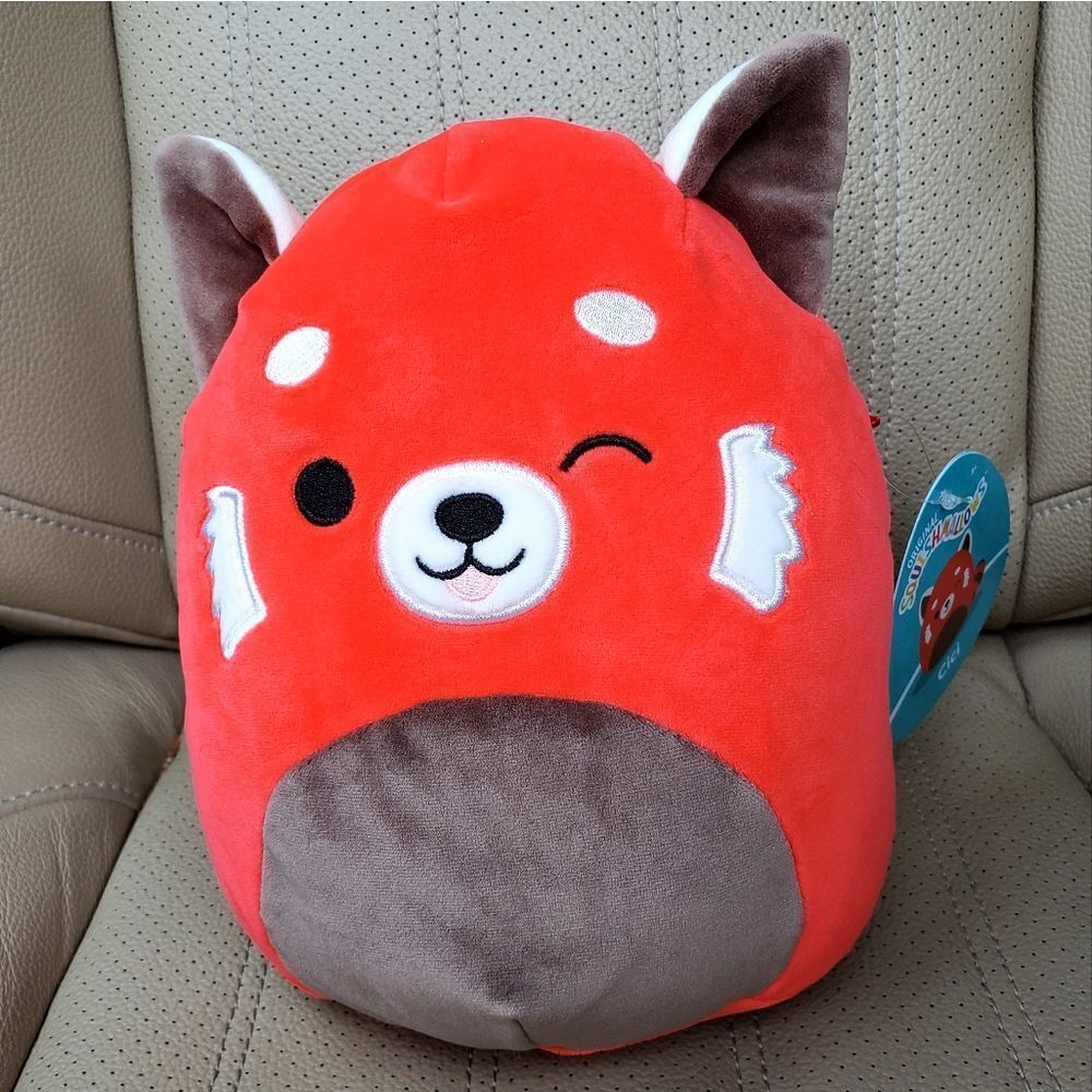 7-8" Squishmallow CICI Red Panda Kellytoy Soft Stuffed Plush gift toy…